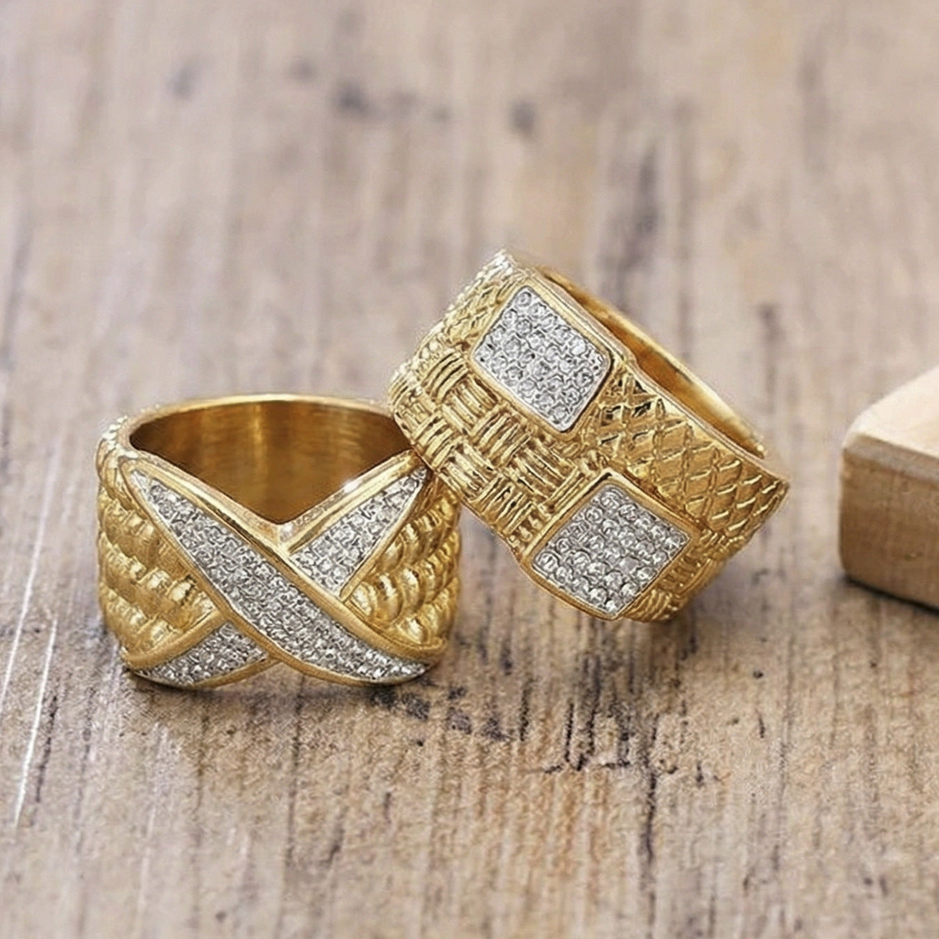 Vintage-Inspired Statement Ring | 18K Gold Plated Stainless Steel