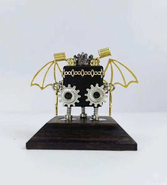 Handmade Mini Robot Pendant/Charms - Steampunk Wings Design | Necklace, Keyring, Creative Gift