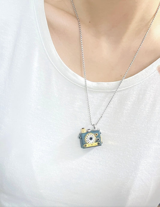 Handmade Mini Robot Pendant/Charms – Colourful Camera | Necklace, Keyring, Earrings Creative Gift