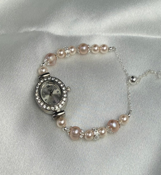 Beaded Natural Freshwater Pearl Strap Watches-Freshwater Pearl